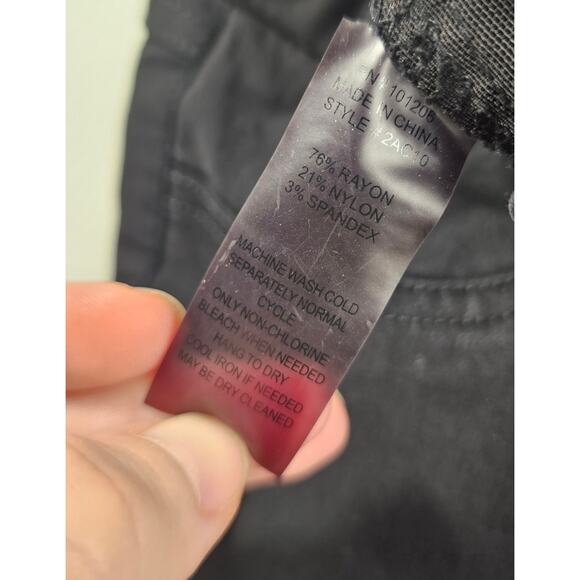 Soft surroundings M black stretch pull on pants jeaggings career casual comfort - Picture 5 of 10